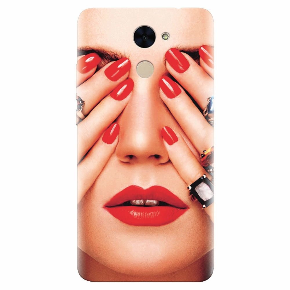 Husa silicon pentru Huawei Enjoy 7 Plus, Rings On All Fingers