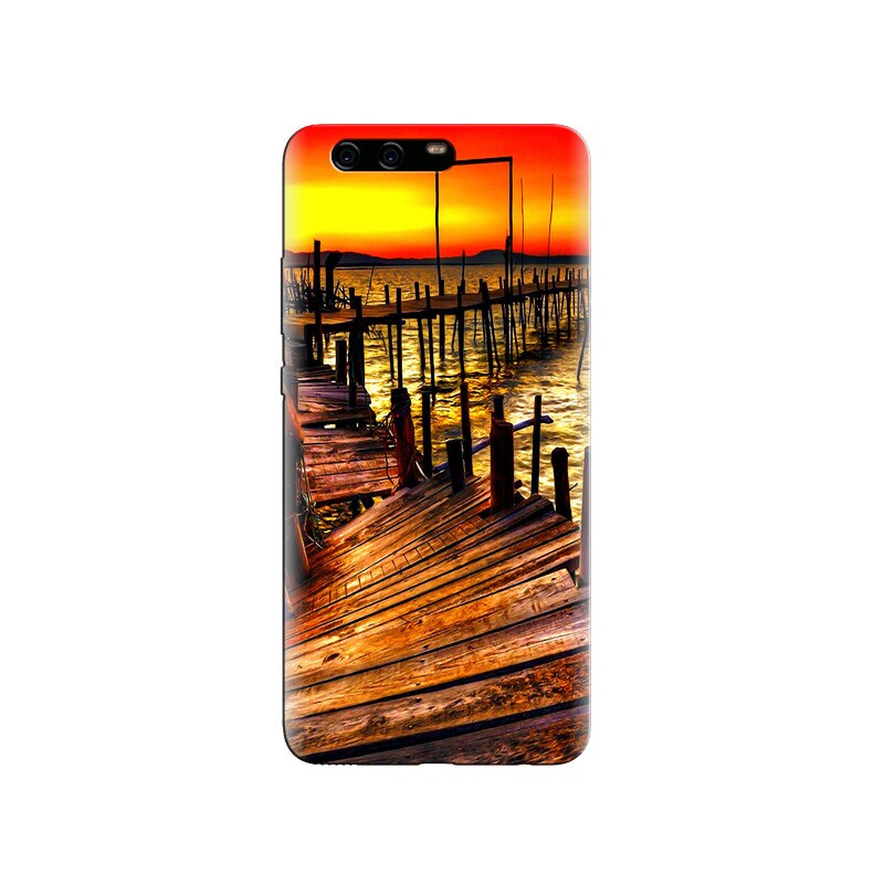 Husa Huawei P10 Sunset Wooden Bridge Over Sea