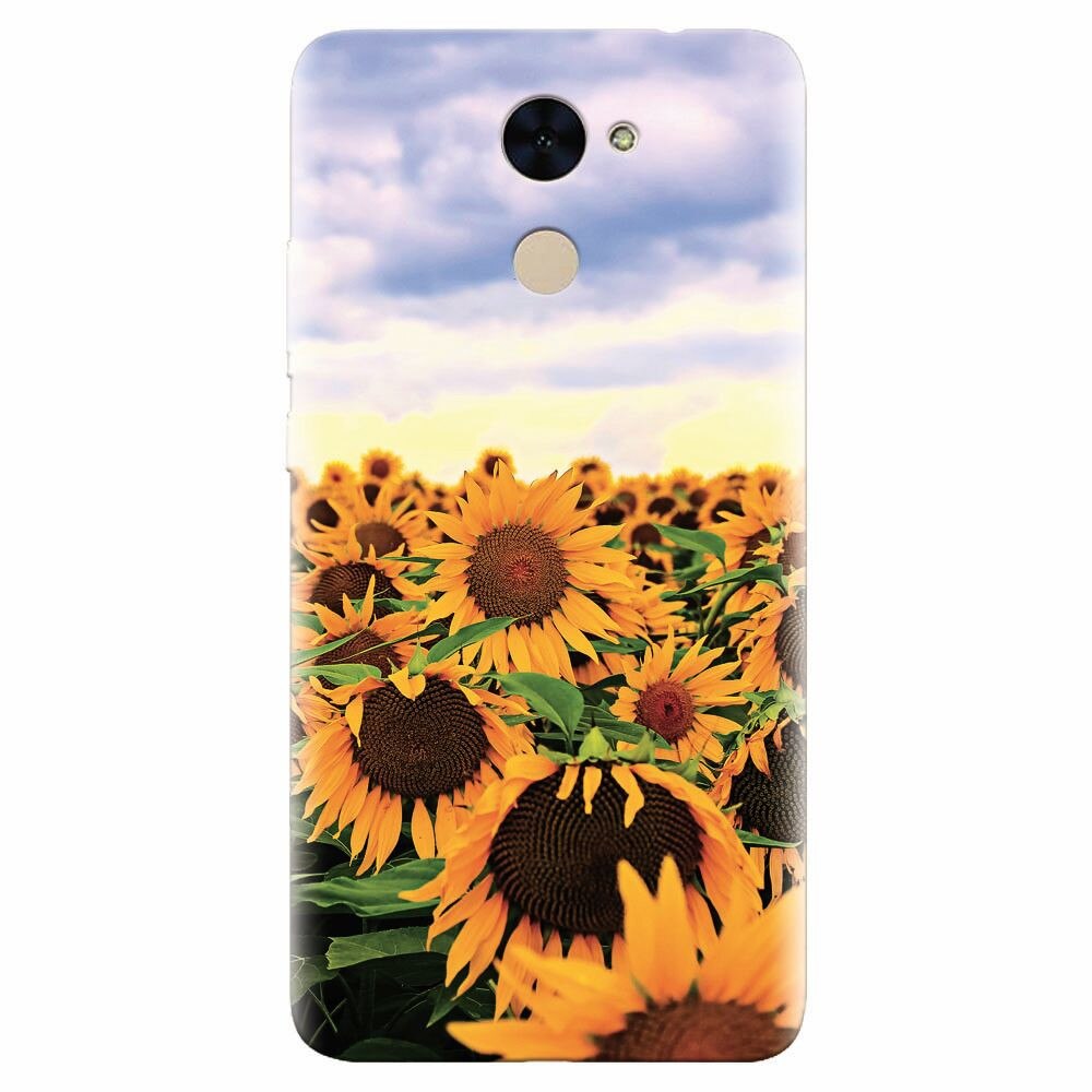 Husa silicon pentru Huawei Y7 Prime 2017, Sunflowers