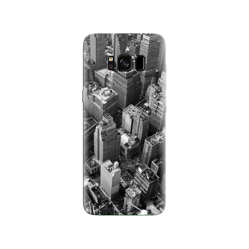 Husa Samsung S8 Looking Down New York City Grayscale
