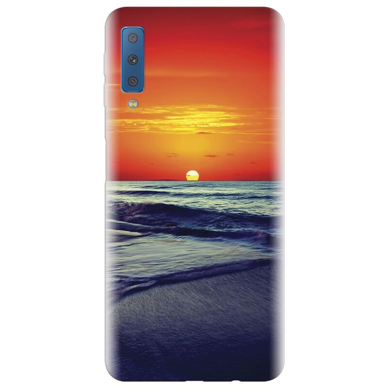 Husa silicon pentru Samsung Galaxy A7 2018, Ocean Sunset