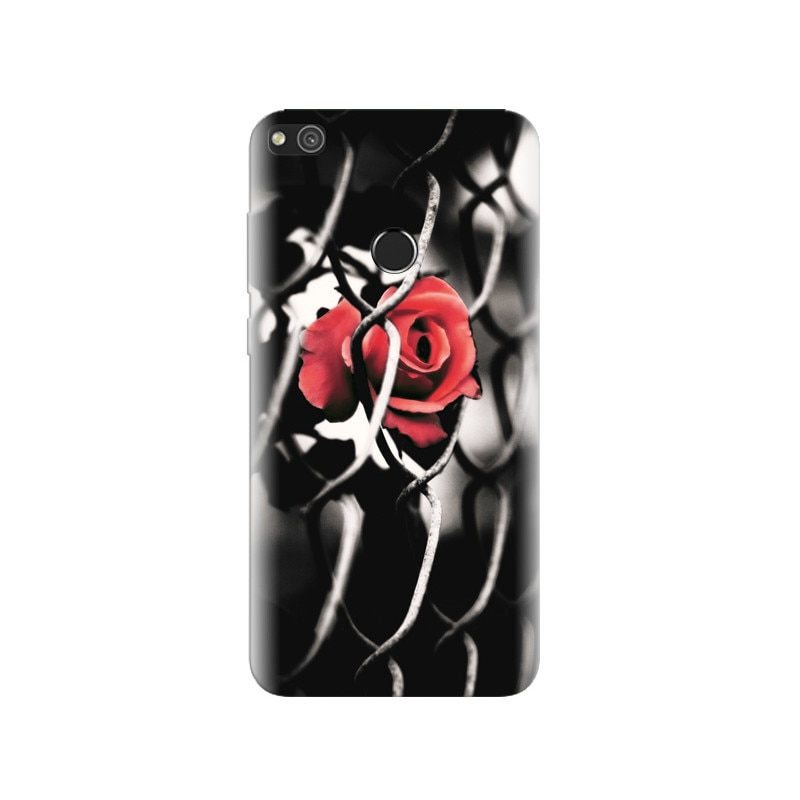 Husa Huawei P8 Lite 2017 Black And White Rose Love Hd Pics