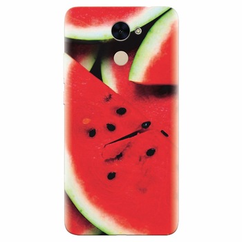 Husa silicon pentru Huawei Enjoy 7 Plus, S Of Watermelon Slice Husa silicon pentru Huawei Enjoy 7 Plus, S Of Watermelon Slice