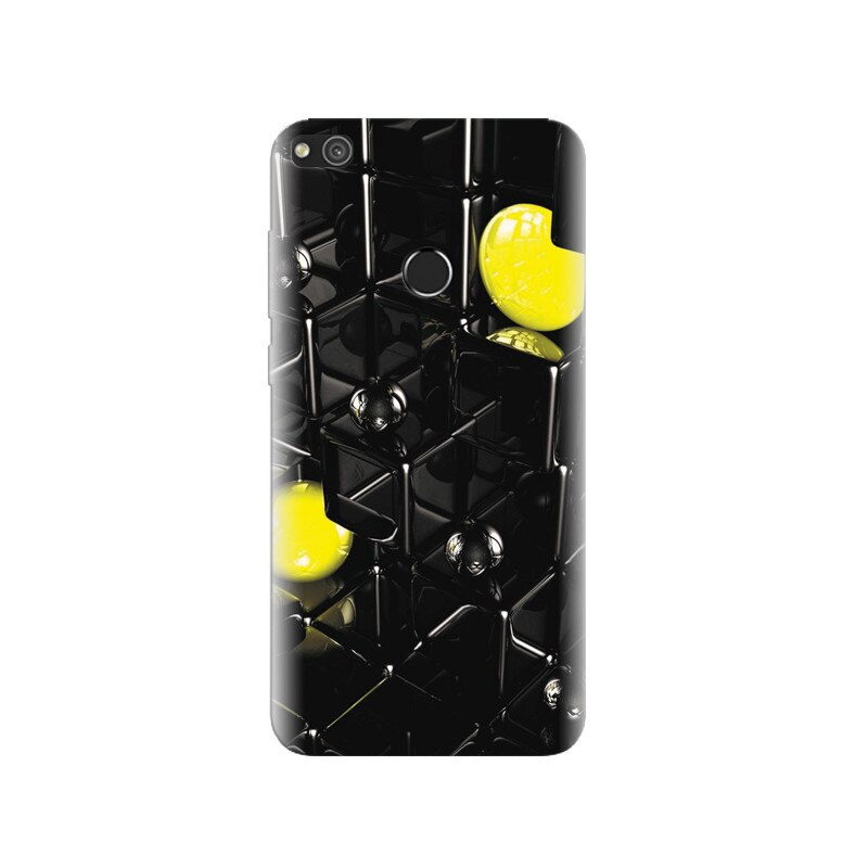 Husa Huawei P8 Lite 2017 Black And Yellow Unique Gallery