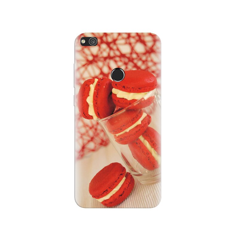 Husa Huawei P8 Lite 2017 Cream Macaroon Red Biscuits