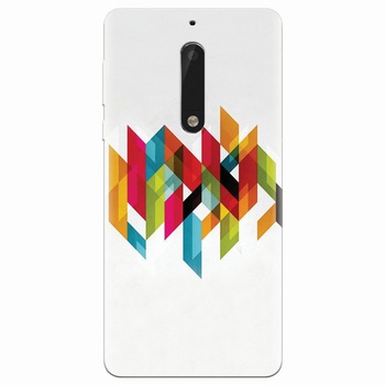 Husa silicon pentru Nokia 5, Geometric Husa silicon pentru Nokia 5, Geometric
