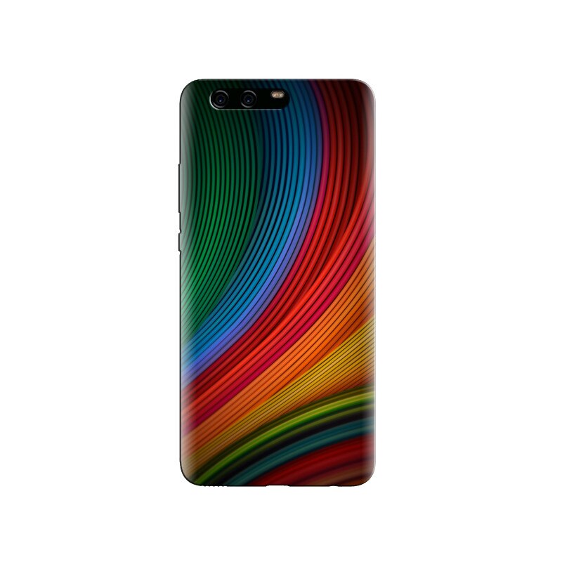 Husa Huawei P10 Stock Colorful Lines Curves