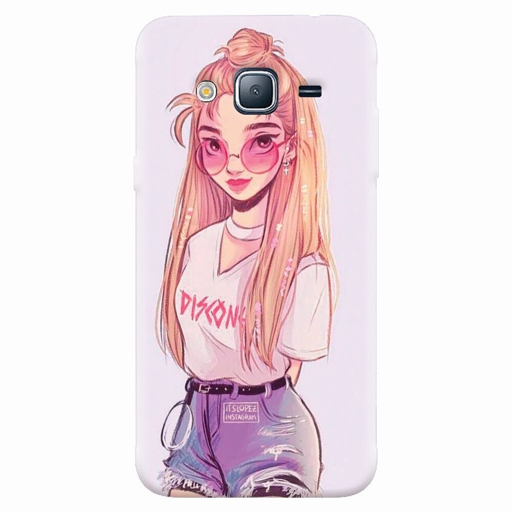 Husa silicon pentru Samsung Galaxy J7 2015, Girl Look