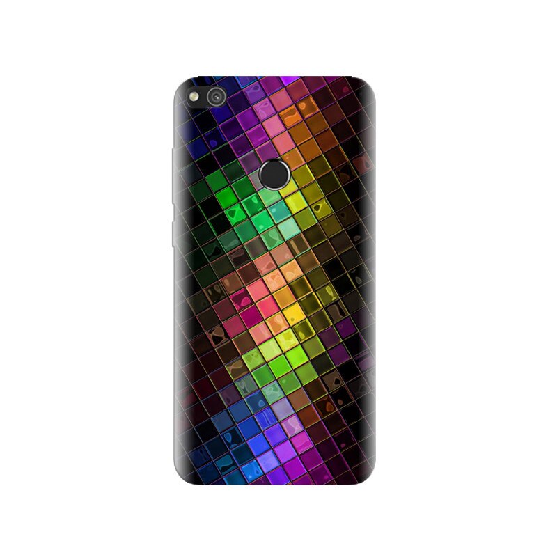 Husa Huawei P8 Lite 2017 Colorful Hd Squares Disco Ball
