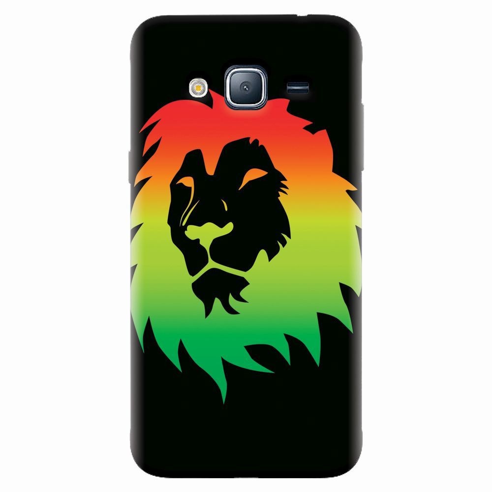 Husa silicon pentru Samsung Galaxy J5 2015, Rasta Color Lion