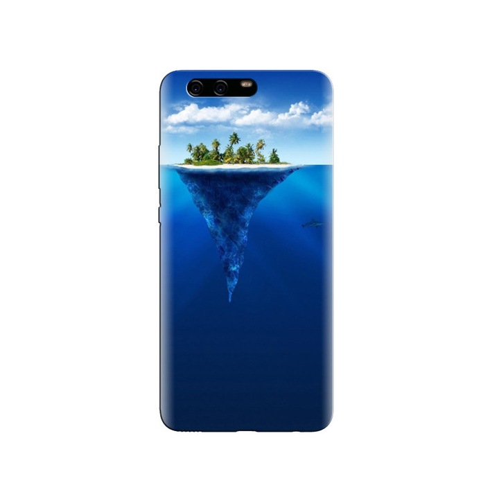 Силиконов калъф, съвместим с Huawei P10 PLUS Tropical Island Iceber Shape