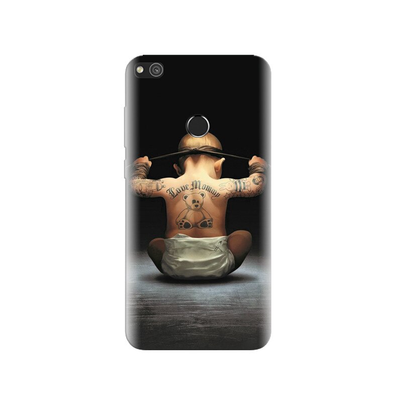 Husa Huawei P8 Lite 2017 Body Builder Cute Baby Tattoo S Resolution X