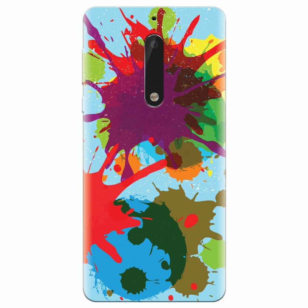 Husa silicon pentru Nokia 5, Holi Splash