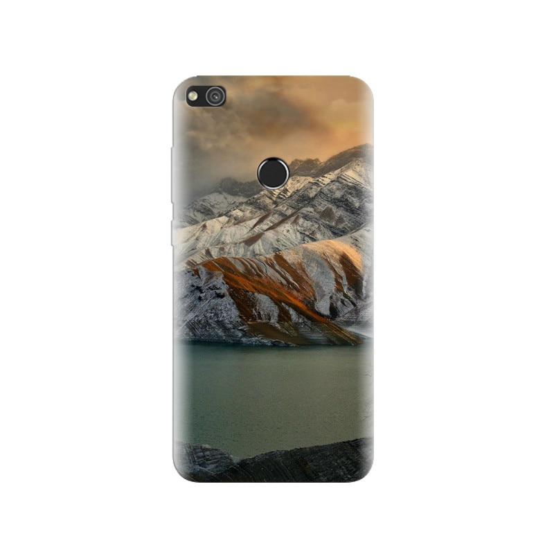 Husa Huawei P8 Lite 2017 Surreal Sunset Snow Mountains Lake