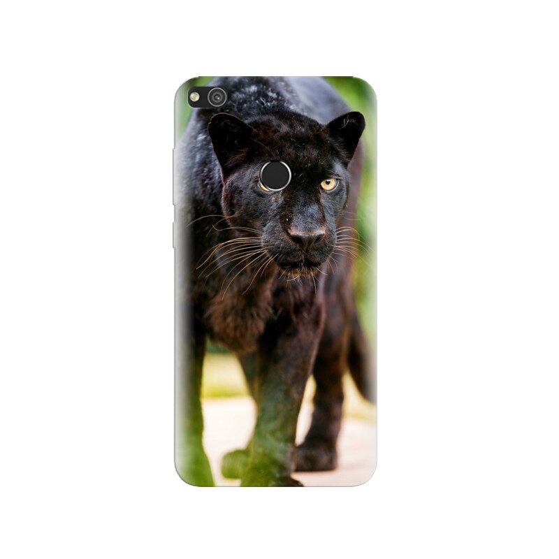 Husa Huawei P8 Lite 2017 Black Leopard Looking At Me