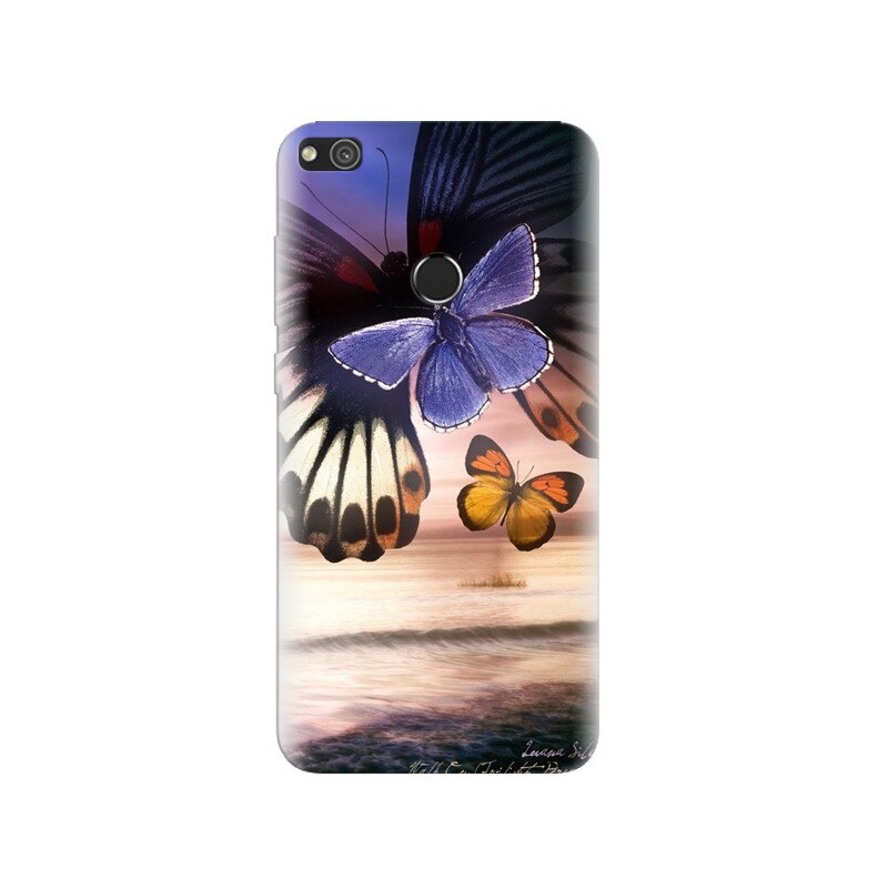 Husa Huawei P8 Lite 2017 Blue Butterfly