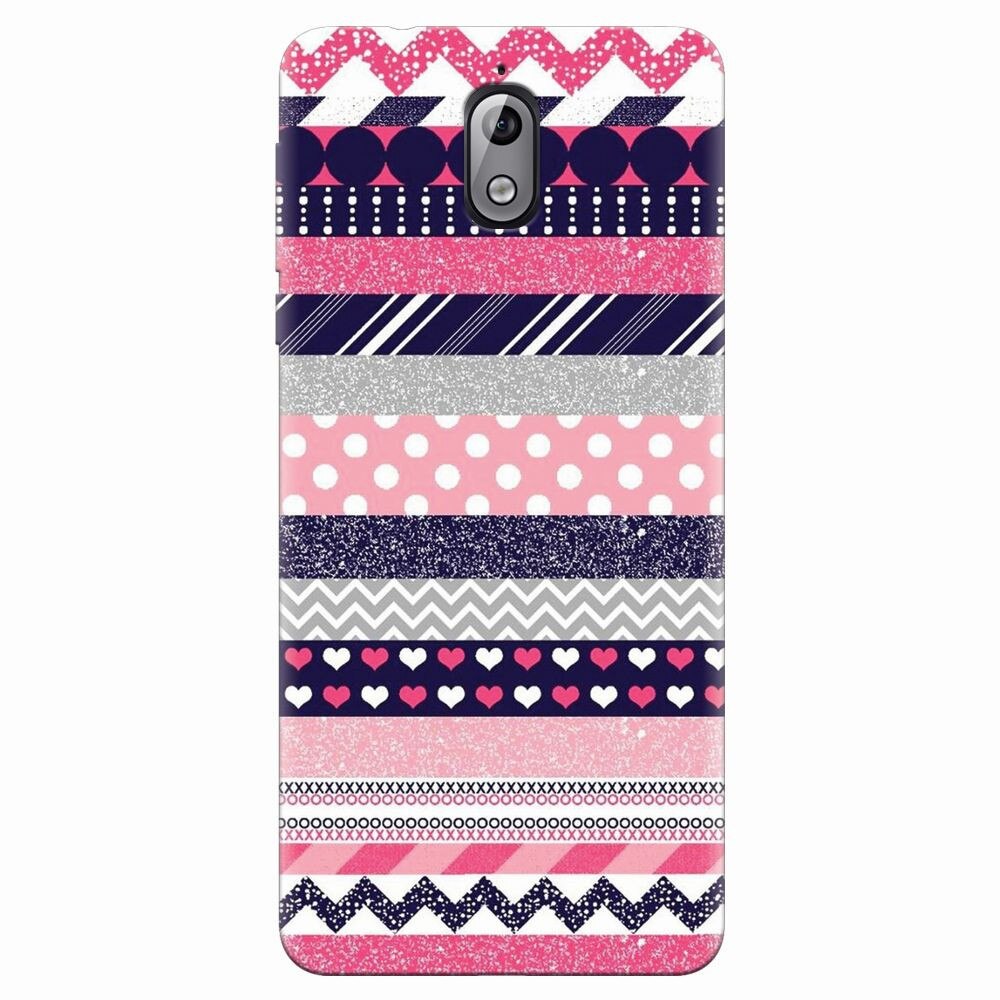 Husa silicon pentru Nokia 3.1, Love Pattern