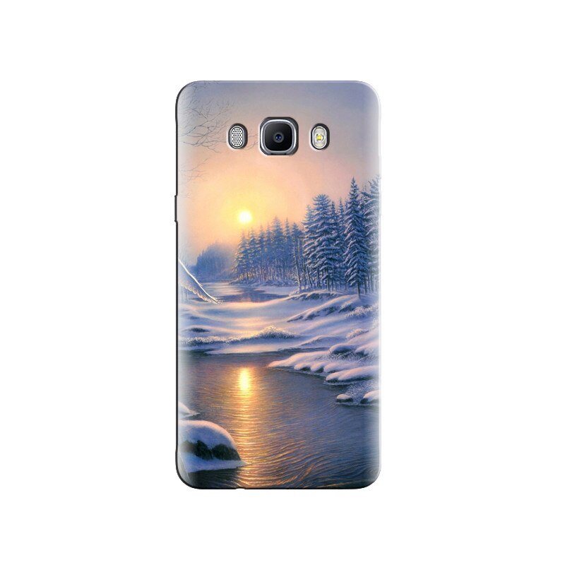 Husa Samsung J3 Winter Landscape Painting Scenery