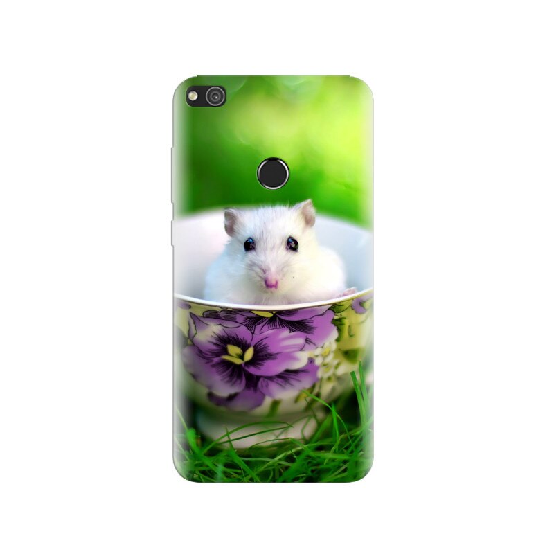 Husa Huawei P8 Lite 2017 Cute White Mouse In Cup