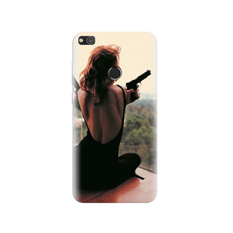 Husa Huawei P8 Lite 2017 Dangerous Girl With Gun High Resolutions