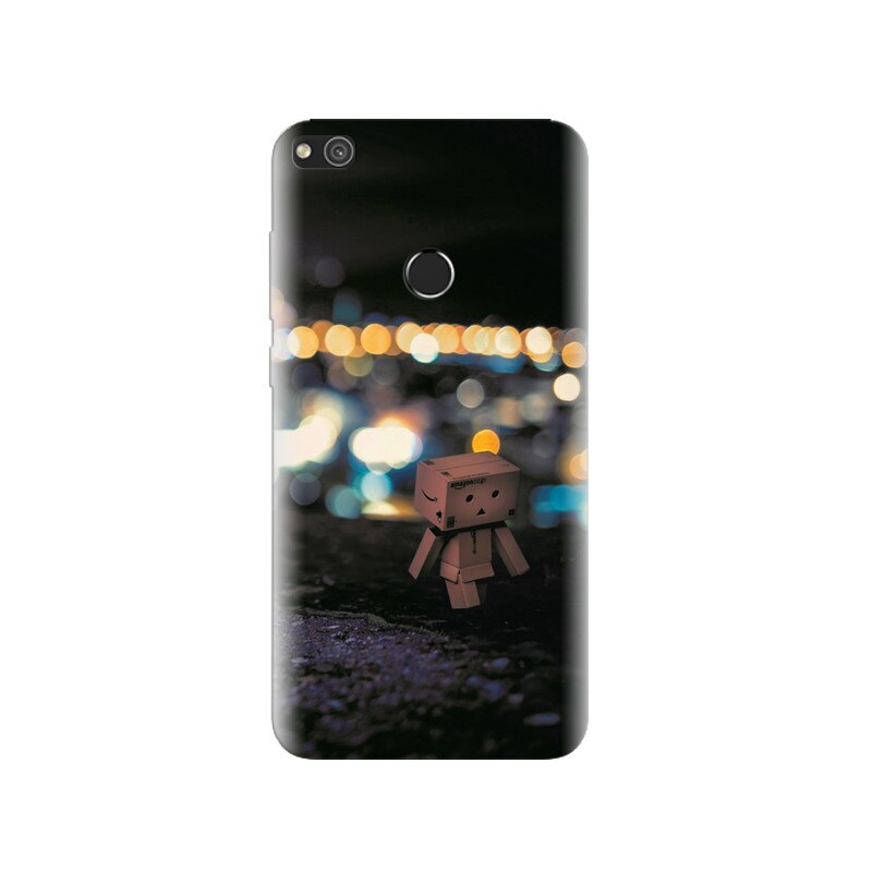 Husa Huawei P8 Lite 2017 Danbo Walking At City Lights Hd