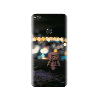 Husa Huawei P8 Lite 2017 Danbo Walking At City Lights Hd Husa Huawei P8 Lite 2017 Danbo Walking At City Lights Hd