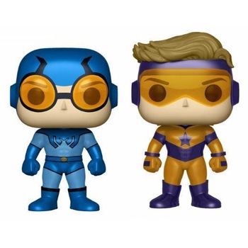 Set 2 figurine de colectie Funko Pop! Super Heroes Blue Beetle and Booster Gold Metallic Set 2 figurine de colectie Funko Pop! Super Heroes Blue Beetle and Booster Gold Metallic