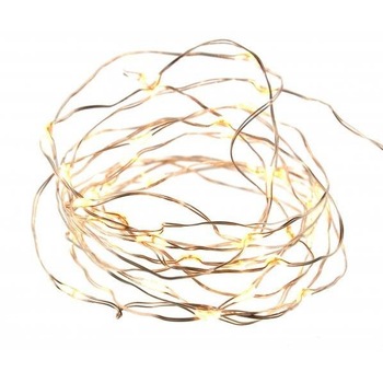 Ghirlanda luminoasa, 200 LED-uri, legare in serie, 10 metri, IP44, lumina alb-cald Ghirlanda luminoasa, 200 LED-uri, legare in serie, 10 metri, IP44, lumina alb-cald