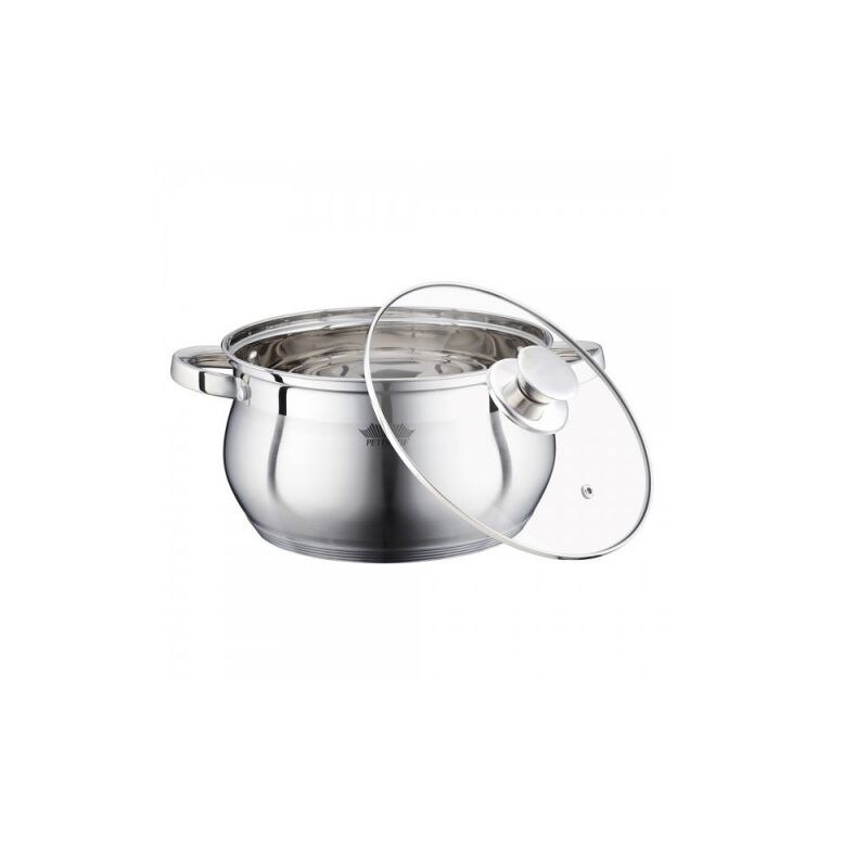 Cratita Peterhof, Inox, 2.90 l, 18 cm, Capac, Argintiu