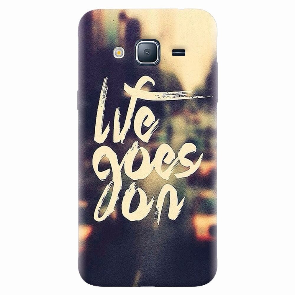 Husa silicon pentru Samsung Galaxy J7 2015, Life Goes On