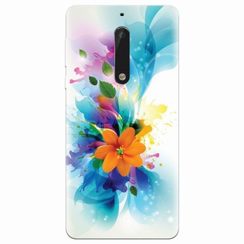 Husa silicon pentru Nokia 5, Flower 011 Husa silicon pentru Nokia 5, Flower 011