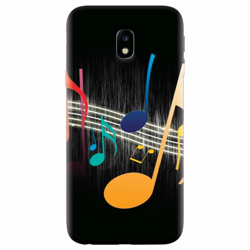 Husa silicon pentru Samsung Galaxy J7 Pro 2017, Colorful Music