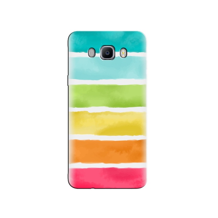 Husa din silicon compatibila cu Samsung Galaxy J5 2016 - model Watercolors
