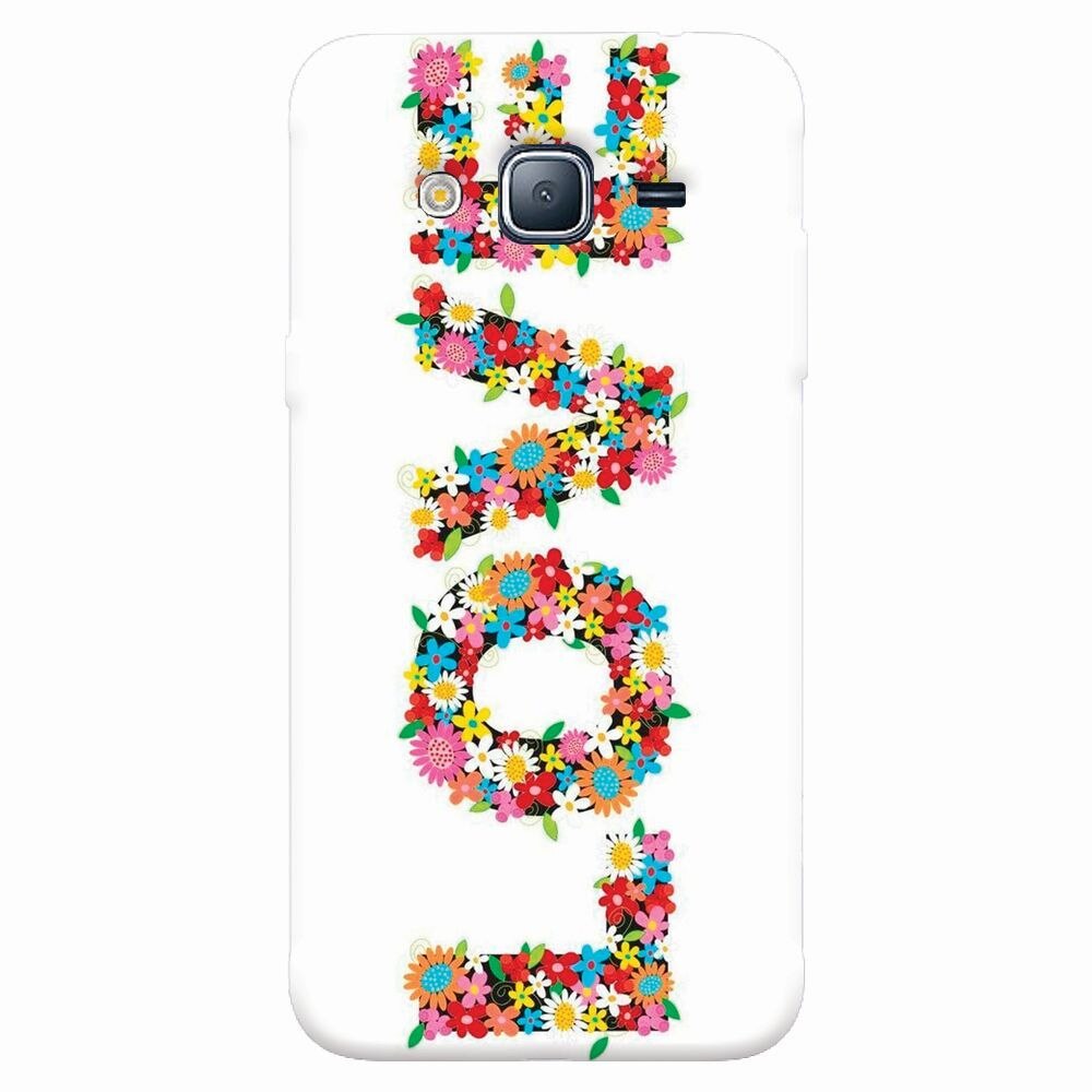 Husa silicon pentru Samsung Galaxy J7 2015, Love Made By Flowers