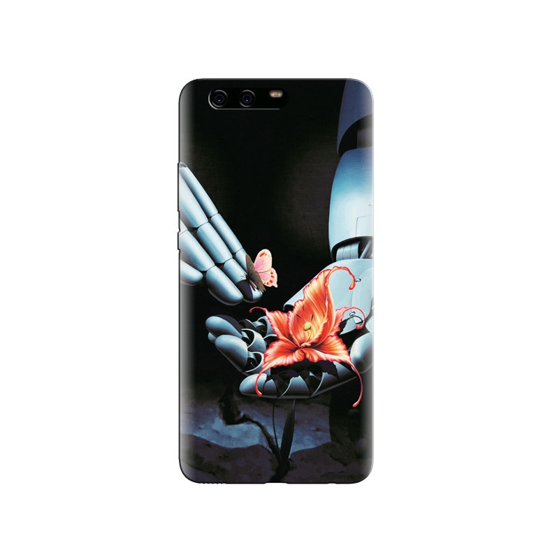 Husa Huawei P10 PLUS Art Robot Hand With Flower