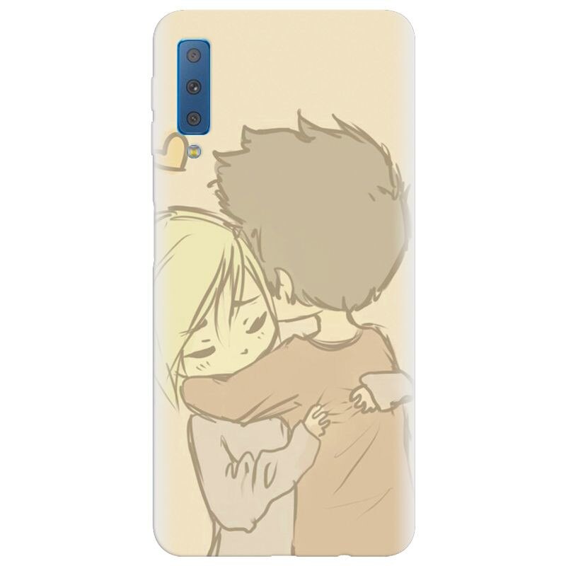 Husa silicon pentru Samsung Galaxy A7 2018, Couple Hug