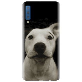 Husa silicon pentru Samsung Galaxy A7 2018, Funny Dog Husa silicon pentru Samsung Galaxy A7 2018, Funny Dog