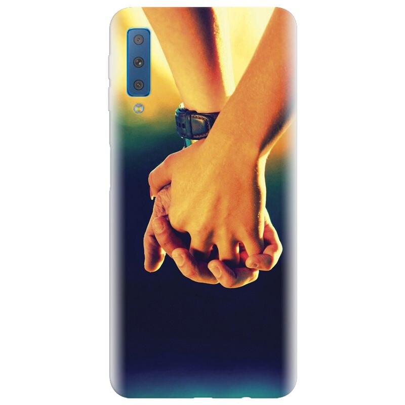 Husa silicon pentru Samsung Galaxy A7 2018, Couple Holding Hands