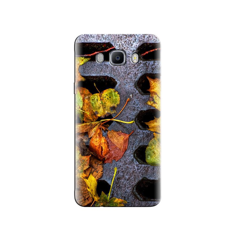 Husa Samsung J5 2016 Urban Sewer Autumn Fallen Leaves