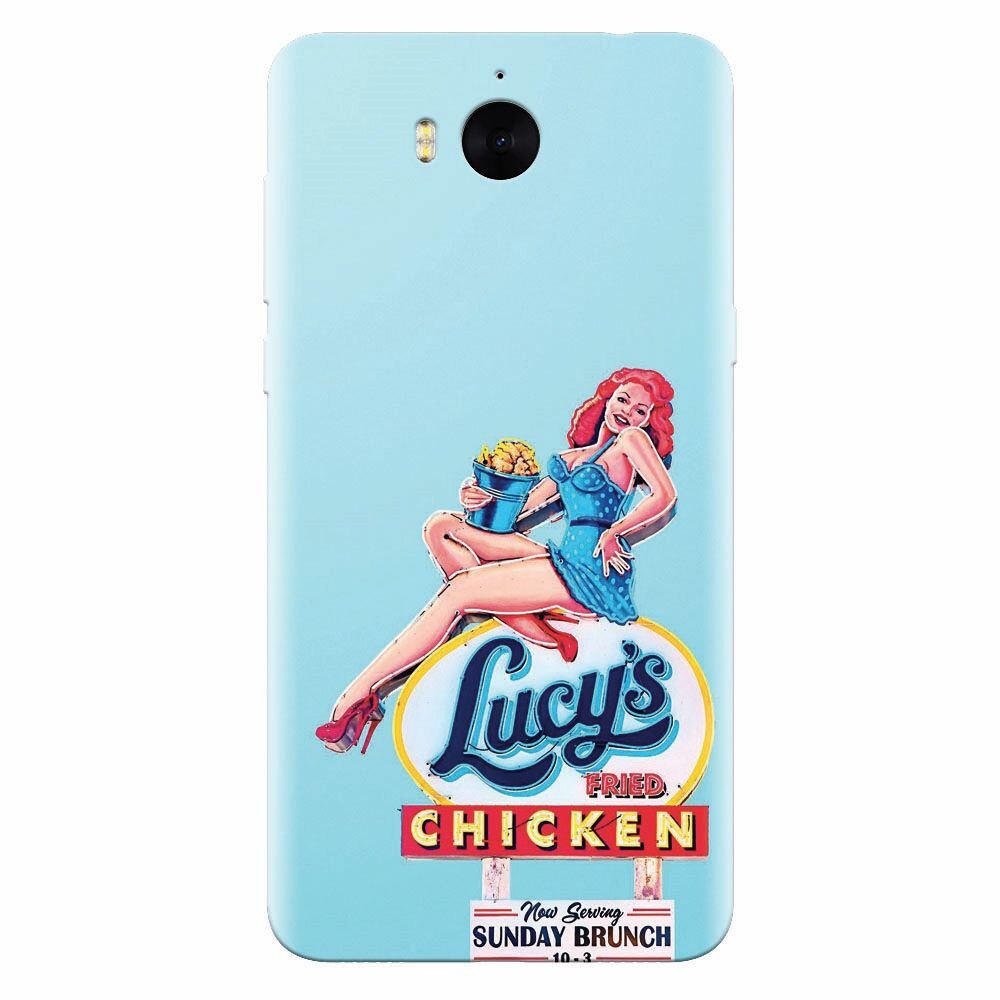 Husa silicon pentru Huawei Y5 2017, American Vintage Restaurant Sign
