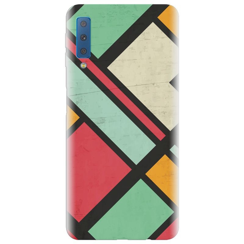 Husa silicon pentru Samsung Galaxy A7 2018, Retro Grunge
