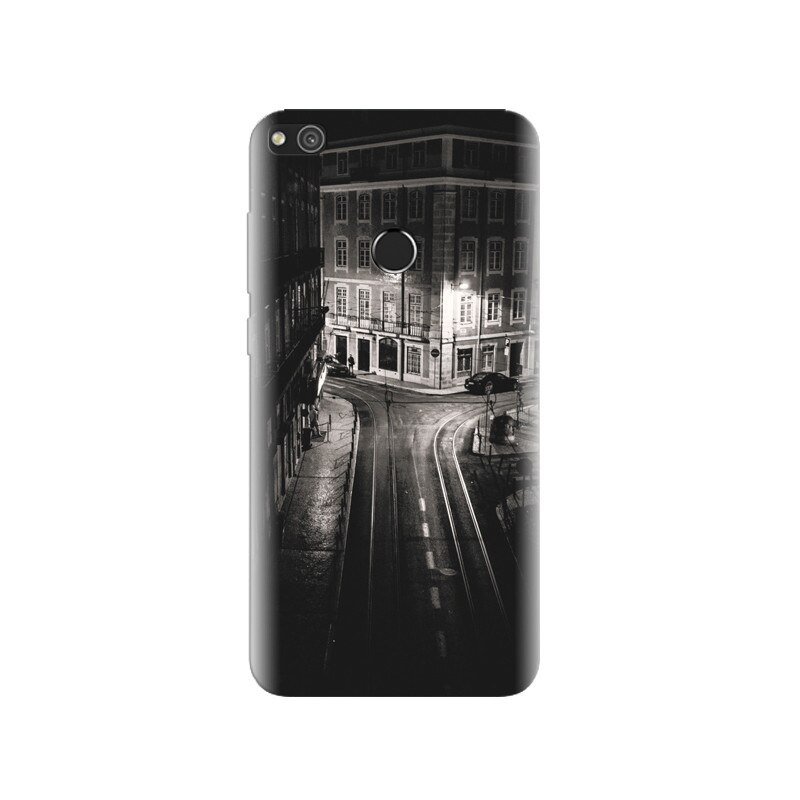 Husa Huawei P8 Lite 2017 Black And White City Lisboa Hq Images