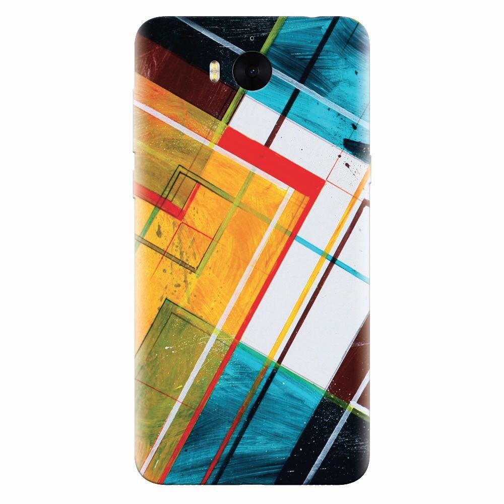 Husa silicon pentru Huawei Y5 2017, Abstraction Color Shape