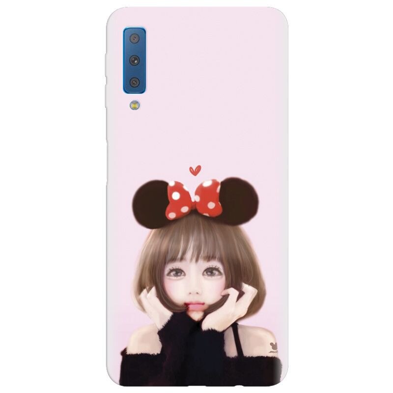 Husa silicon pentru Samsung Galaxy A7 2018, Girly 002