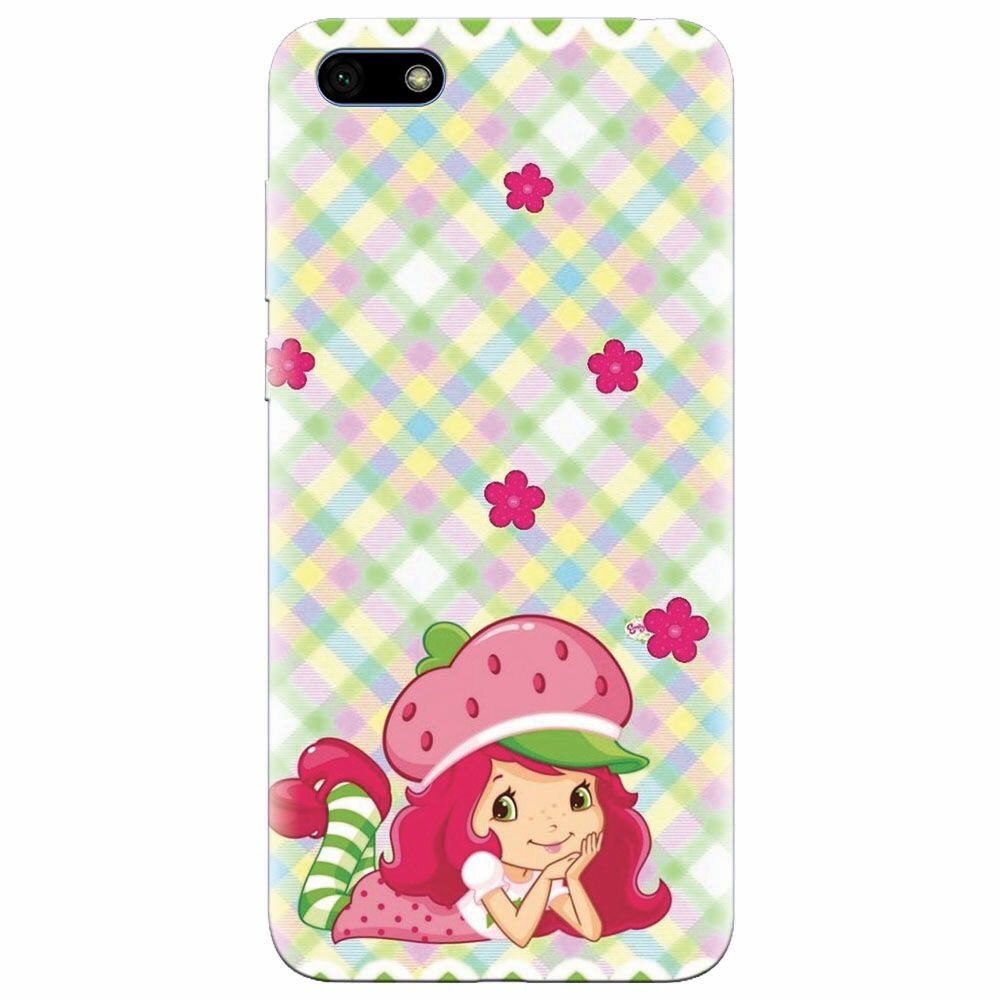 Husa silicon pentru Huawei Y5 2018, Strawberry Girl