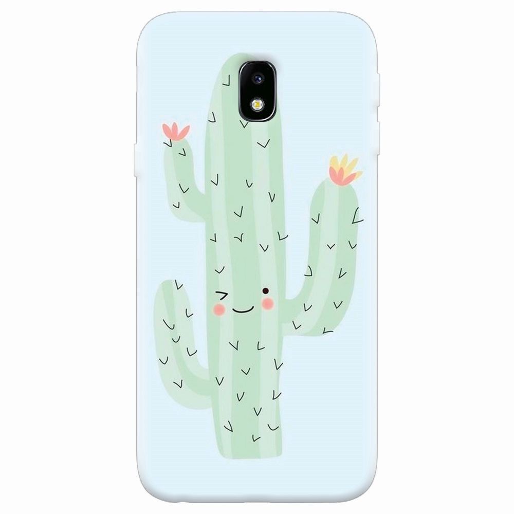Husa silicon pentru Samsung Galaxy J7 2017, Cactus