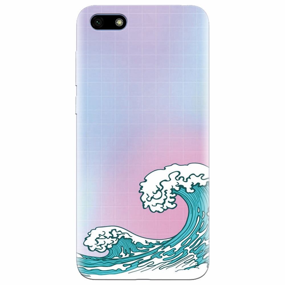 Husa silicon pentru Huawei Y5 2018, Waves