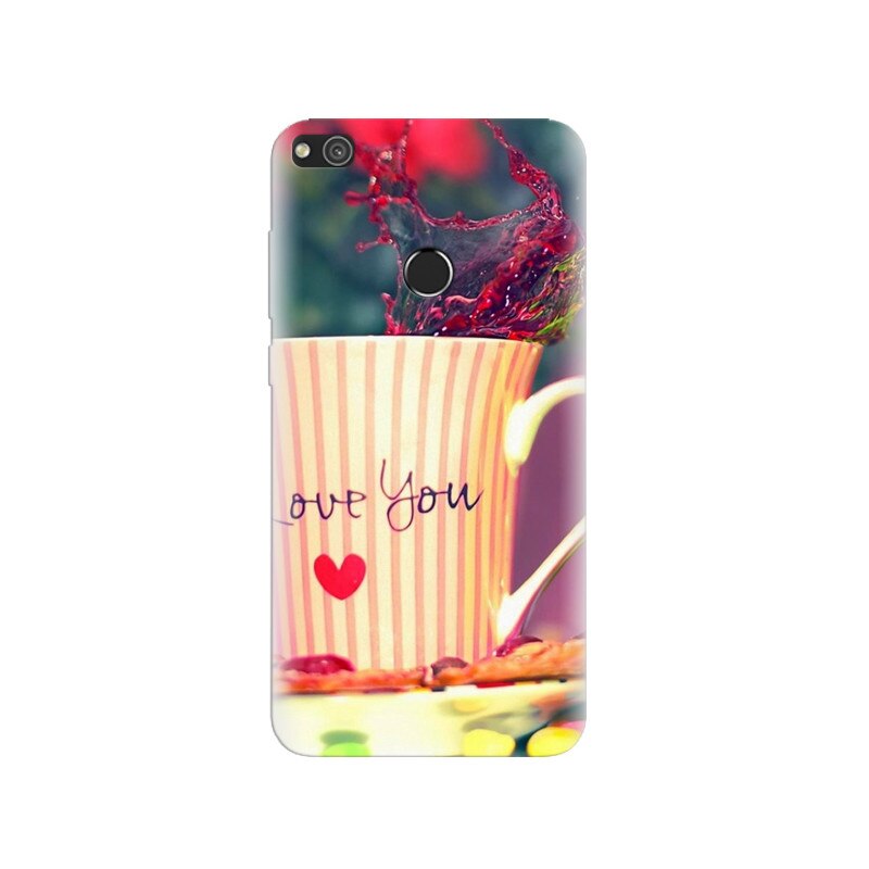 Husa Huawei P8 Lite 2017 I Love You Tea Cup Valentines Day Gift
