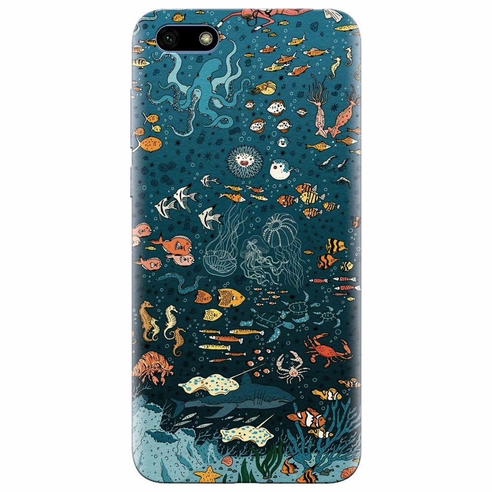 Husa silicon pentru Huawei Y5 2018, Under The Sea