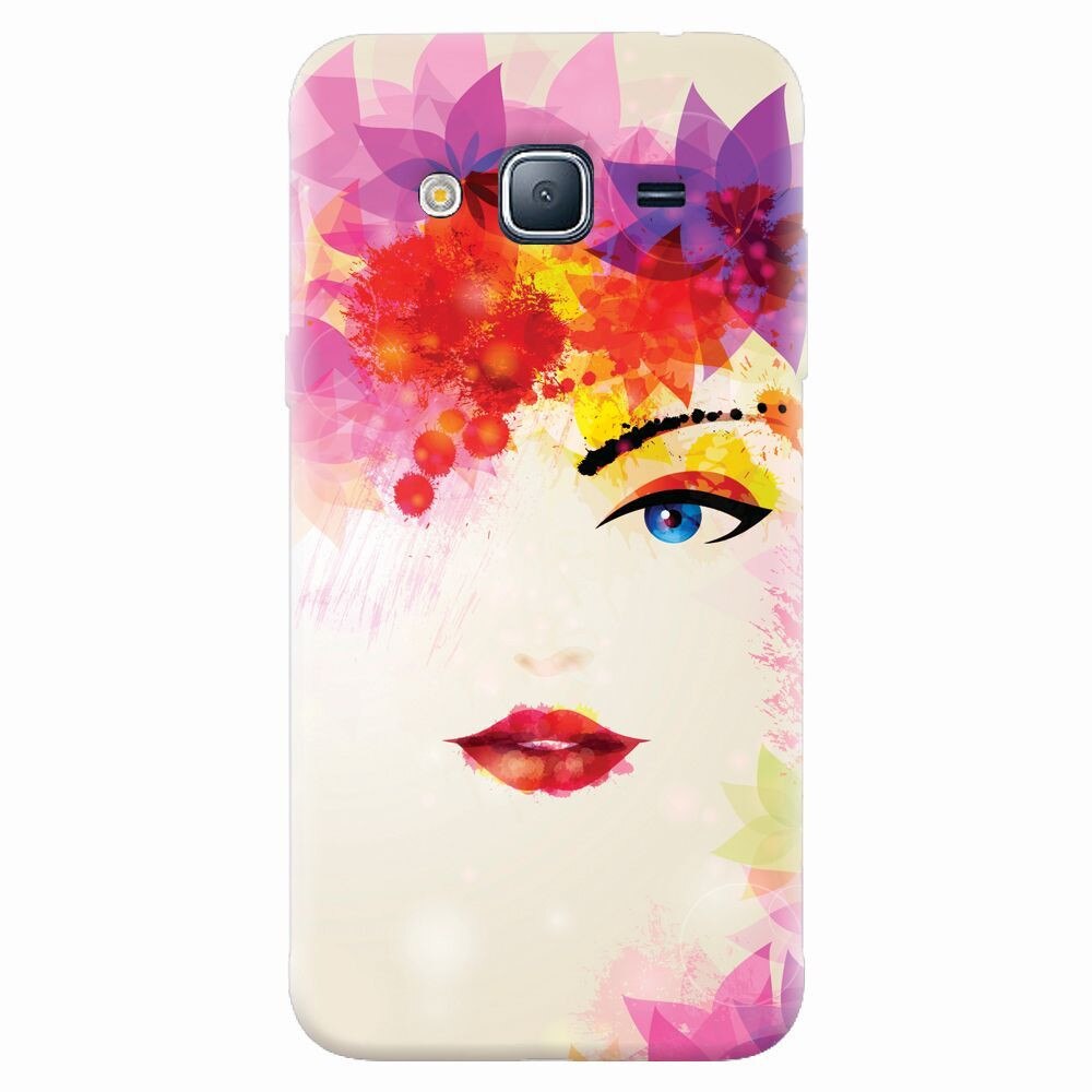 Husa silicon pentru Samsung Galaxy J5 2015, Pretty Face